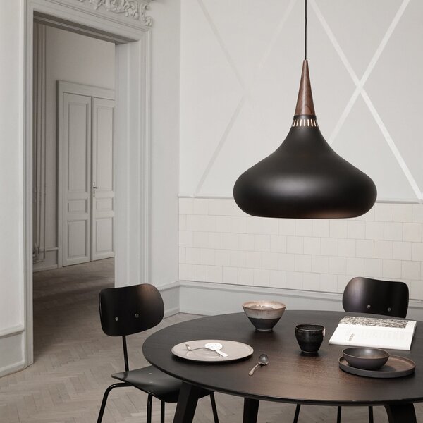 Lampa Wisząca FRITZ HANSEN, Orient P3, ściemnialny, czarny, salon, metal, design
