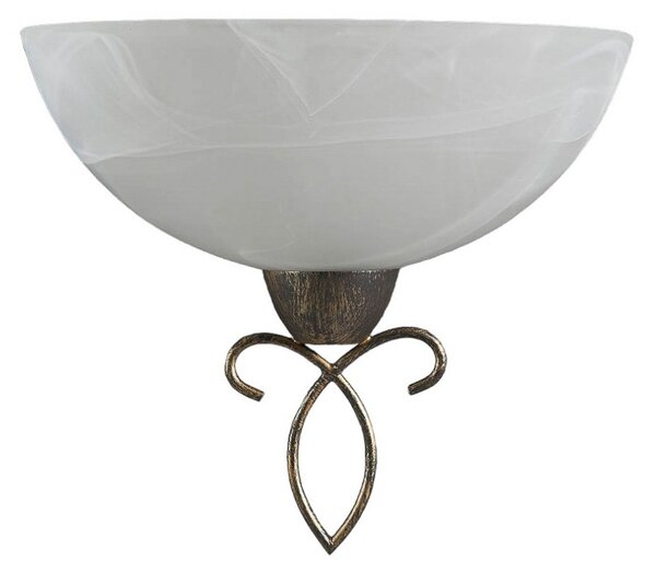 Lampa Ścienna Lindby, Mohija, ściemnialny, czarny, salon, szkło, antyczny