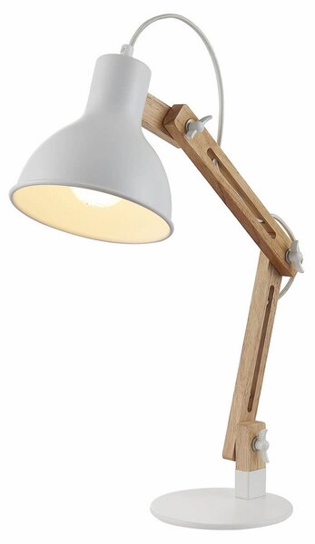 Lampa Stołowa Lindby, Shivanja, drewniany, gabinet | pracownia, drewno, nowoczesny