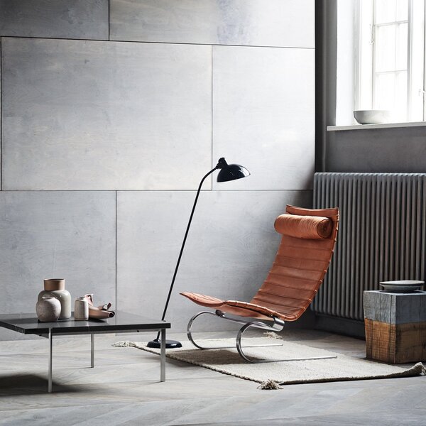 Lampa Podłogowa FRITZ HANSEN, Kaiser Idell 6556-F, czarny, salon, metal, design