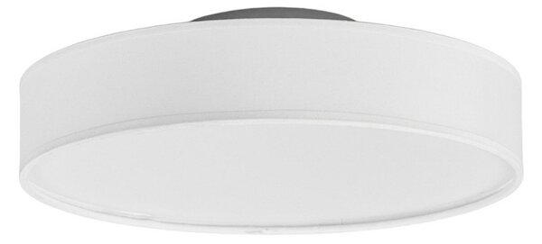 Lampa Sufitowa Lindby, Saira, biały, salon, tkanina | tekstylia, nowoczesny