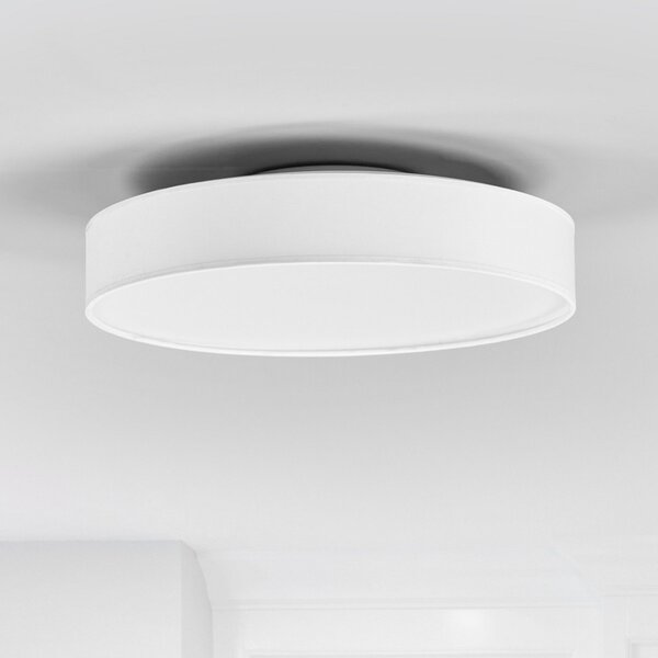 Lampy sufitowe Lindby, Saira, biały, salon, tkanina | tekstylia, nowoczesny