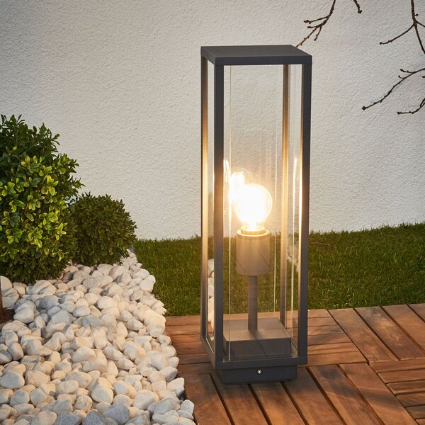 Zewnętrzna Lampa Lucande, Annalea, czarny, metal, nowoczesny