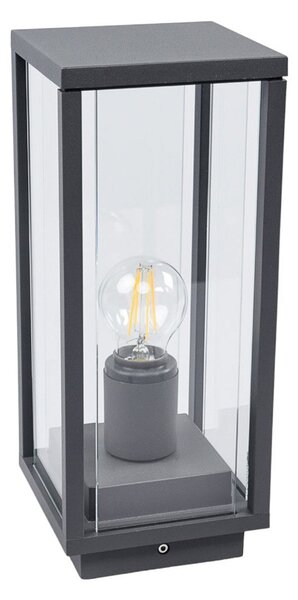 Zewnętrzna Lampa Lucande, Annalea, ściemnialny, czarny, taras, metal, nowoczesny