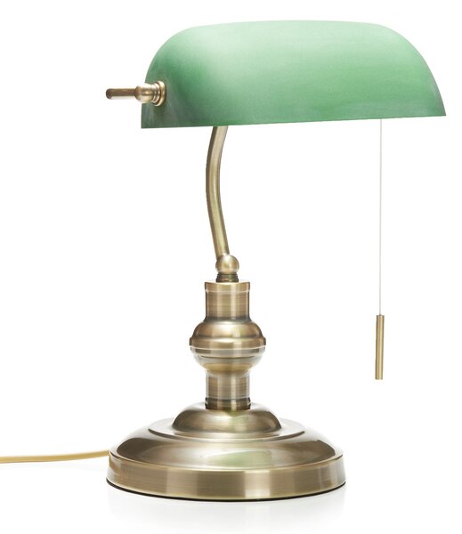 Lampa Stołowa Lindby, Milenka, antyczny mosiądz, salon, metal, antyczny