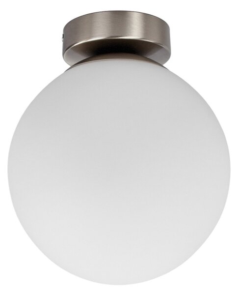Lampa Sufitowa Lindby, Lennie, ściemnialny, biały, łazienka, szkło, nowoczesny