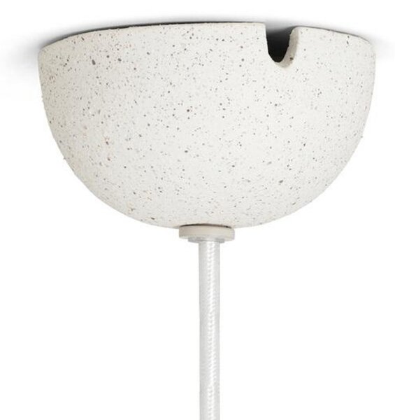 Lampa Wisząca ferm LIVING, Speckle, ściemnialny, biały, salon, ceramika, design