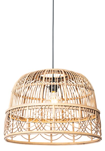 Orientalna lampa wisząca rattanowa 44 cm - Michelle Oswietlenie wewnetrzne