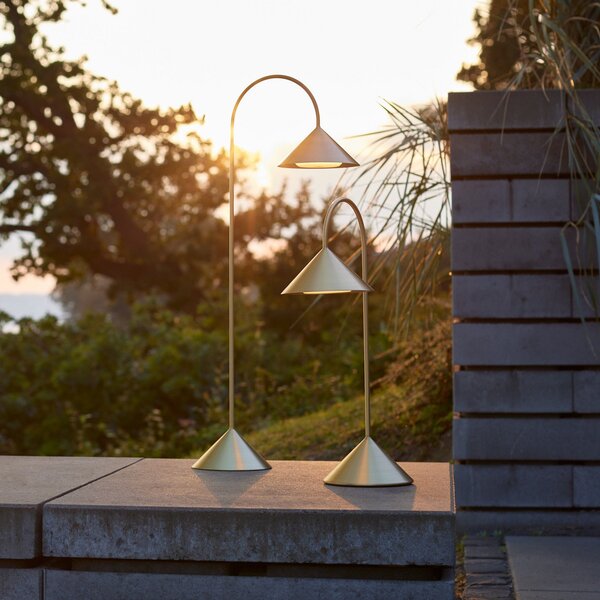 Zewnętrzna Lampa FRANDSEN, Grasp, ściemnialny, złoty | mosiężny, balkon, metal, design