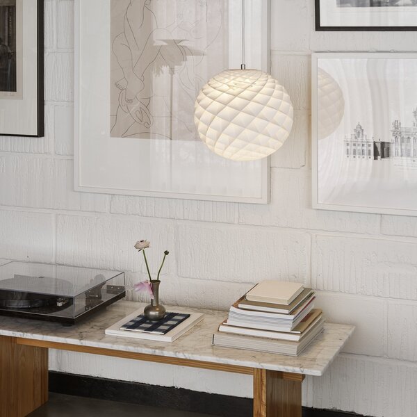 Lampa Wisząca Louis Poulsen, Patera, ściemnialny, biały, salon, tworzywo sztuczne, design