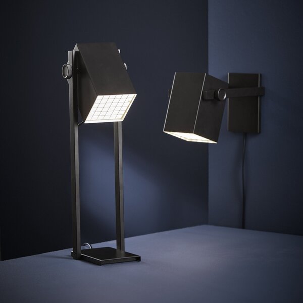 Lampa Ścienna FRANDSEN, BF Quadro, czarny, salon, metal, design