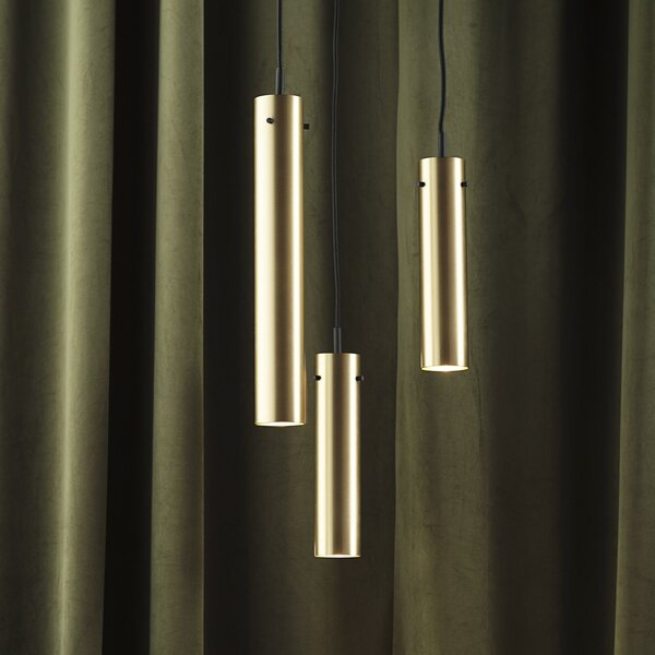 Lampa Wisząca FRANDSEN, FM2014, ściemnialny, złoty | mosiężny, salon, mosiądz, design