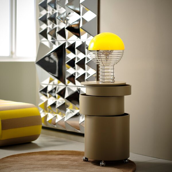 Lampa Stołowa Verpan, Wire Small, metaliczny, salon, metal, design