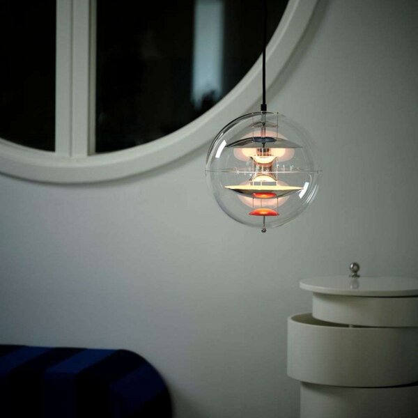 Lampa Wisząca Verpan, metaliczny, salon, aluminium
