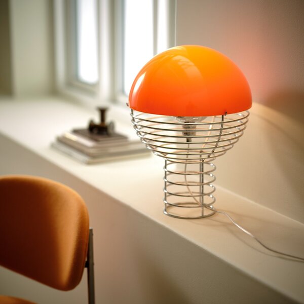 Lampa Stołowa Verpan, Wire Small, metaliczny, salon, metal, design