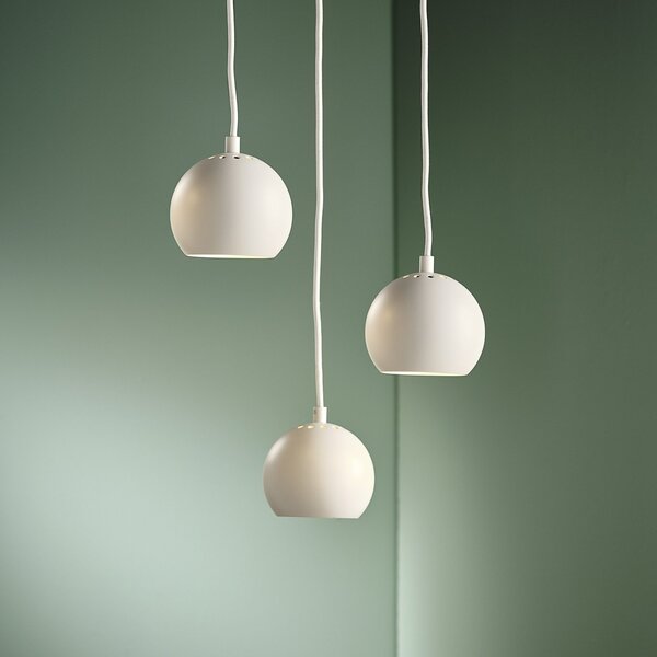 Lampa Wisząca FRANDSEN, Ball, ściemnialny, biały, salon, metal, design