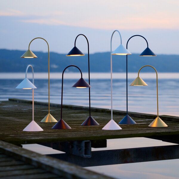 Zewnętrzna Lampa FRANDSEN, Grasp, ściemnialny, złoty | mosiężny, balkon, metal, design