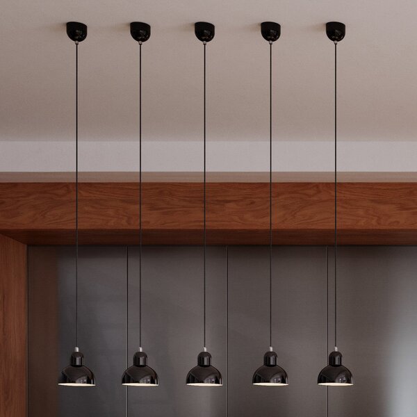 Lampa Wisząca FRITZ HANSEN, Kaiser Idell 6722-P, ściemnialny, czarny, salon, metal, design