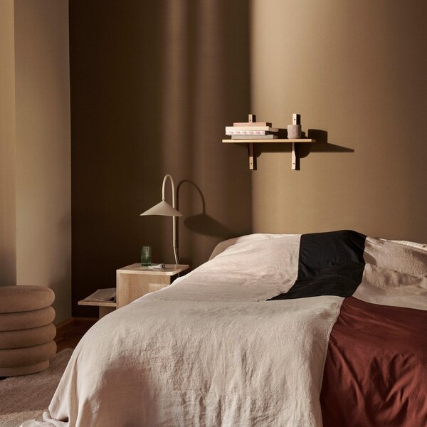 Lampa Ścienna ferm LIVING, Arum Swivel, beżowy, salon, metal, design