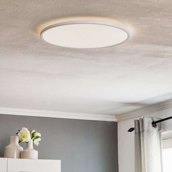 Lampa Sufitowa Nordlux, Planura, ściemnialny, biały, salon, tworzywo sztuczne, nowoczesny