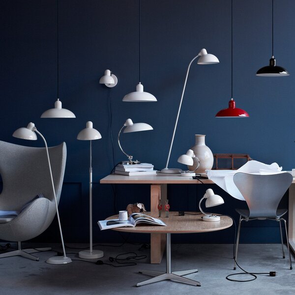 Lampa Podłogowa FRITZ HANSEN, Kaiser Idell 6556-F, szary, salon, metal, design