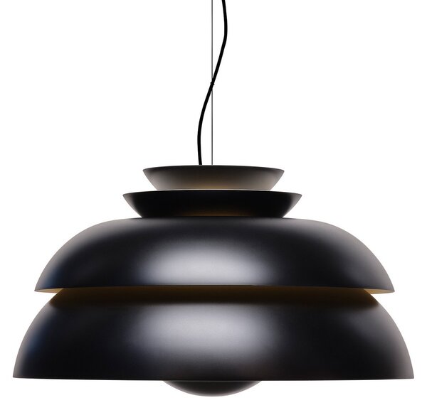 Lampa Wisząca FRITZ HANSEN, Concert P3, ściemnialny, czarny, salon, metal, design