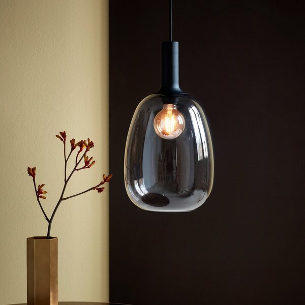 Lampa Wisząca Nordlux, Alton, ściemnialny, czarny, salon, szkło, nowoczesny