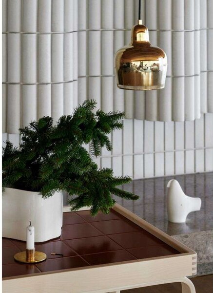 Lampa Wisząca Artek, złoty | mosiężny, jadalnia, metal