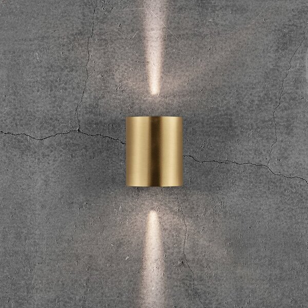 Zewnętrzna Lampa Nordlux, Canto 2, złoty | mosiężny, metal, nowoczesny
