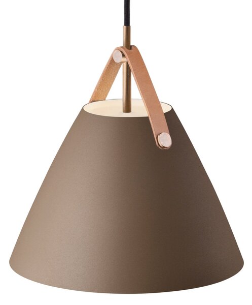 Lampa Wisząca DFTP by Nordlux, Strap, ściemnialny, brąz rdzawy, salon, metal, skandynawski