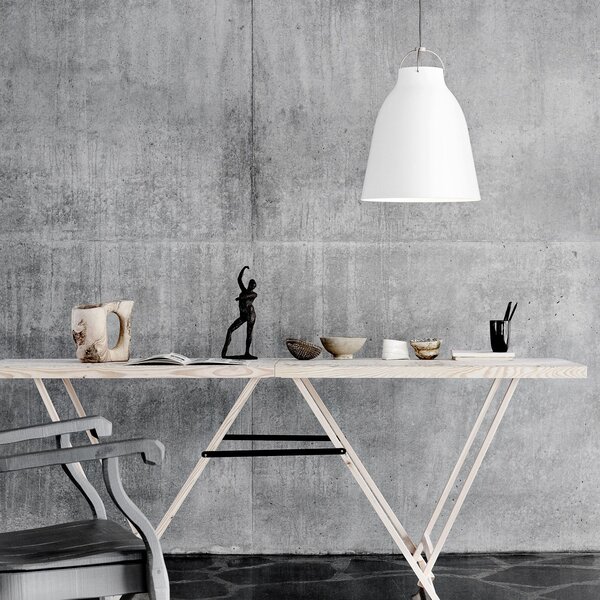 Lampa Wisząca FRITZ HANSEN, Caravaggio P3, ściemnialny, biały, salon, metal, design