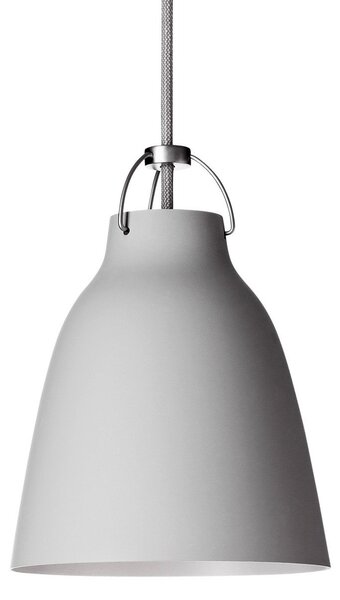 Lampa Wisząca FRITZ HANSEN, Caravaggio P1, ściemnialny, szary, salon, metal, design