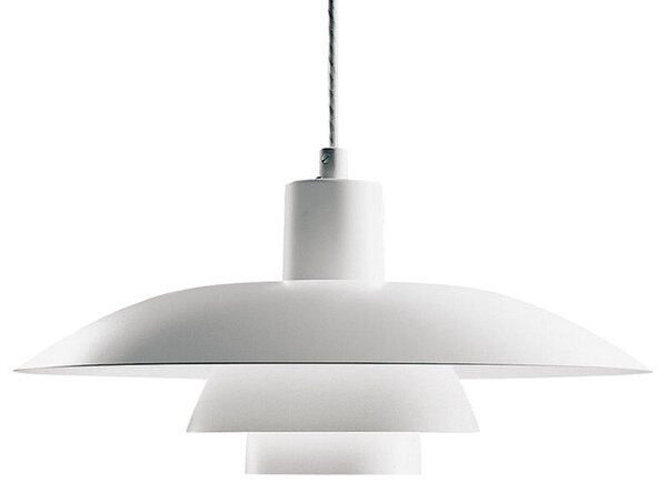 Lampa Wisząca Louis Poulsen, PH 4/3, ściemnialny, biały, salon, metal, design