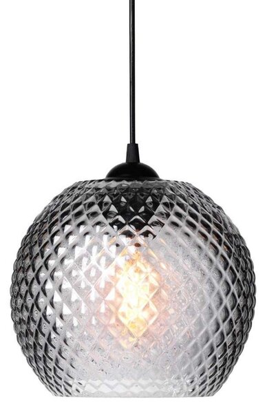 Lampa Wisząca Halo Design, szary, jadalnia, szkło