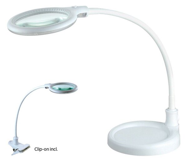 Lampa Stołowa Halo Design, biały, gabinet | pracownia, aluminium
