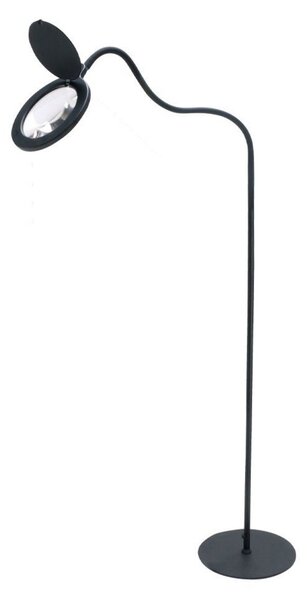 Lampa Podłogowa Halo Design, ściemnialny, czarny, gabinet | pracownia, aluminium