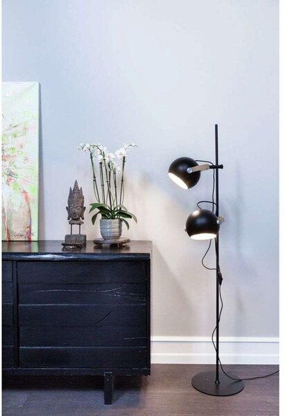 D.C Lampa Podłogowa 2L Ø18 Black/Oak - Halo Design