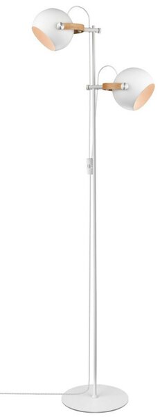 D.C Lampa Podłogowa 2L Ø18 White/Oak - Halo Design
