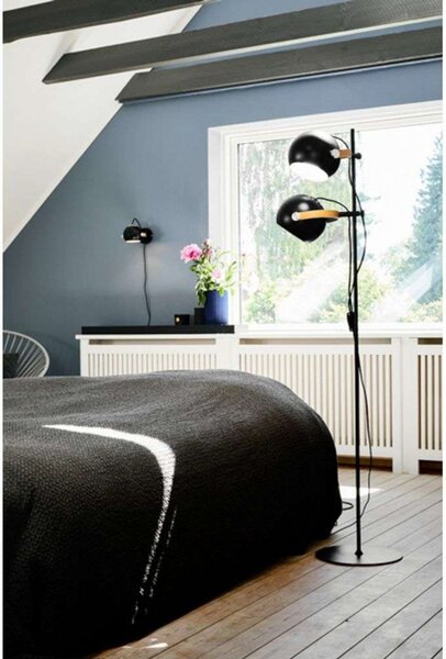 D.C Lampa Podłogowa 2L Ø18 White/Oak - Halo Design