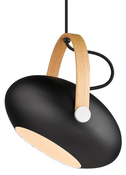 Lampa Wisząca Halo Design, czarny, jadalnia, szkło