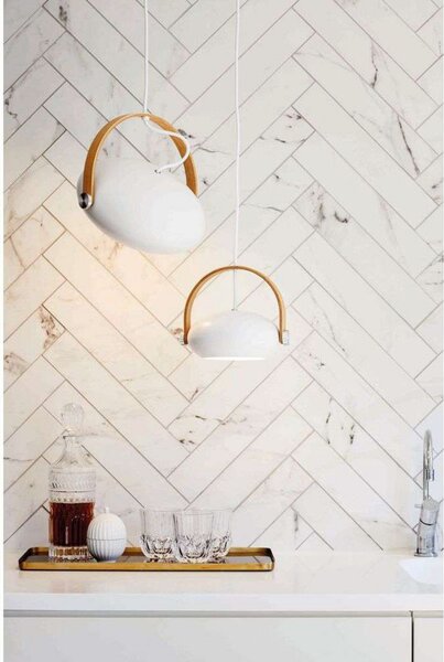 Lampa Wisząca Halo Design, biały, jadalnia, szkło