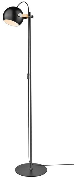 Lampa Podłogowa Halo Design, czarny, salon, szkło
