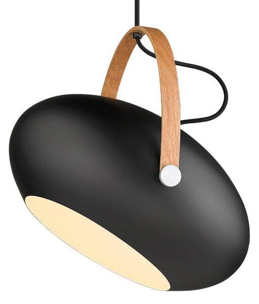 Lampa Wisząca Halo Design, czarny, jadalnia, szkło