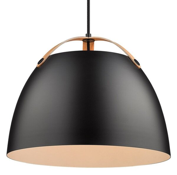 Lampa Wisząca Halo Design, czarny, jadalnia, szkło