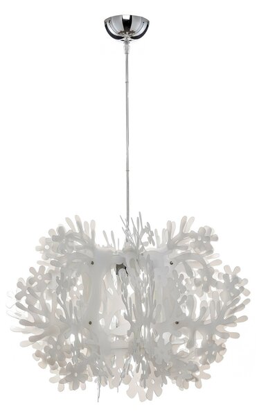 Lampa Wisząca Slamp, FIORELLA, ściemnialny, biały, salon, tworzywo sztuczne, design