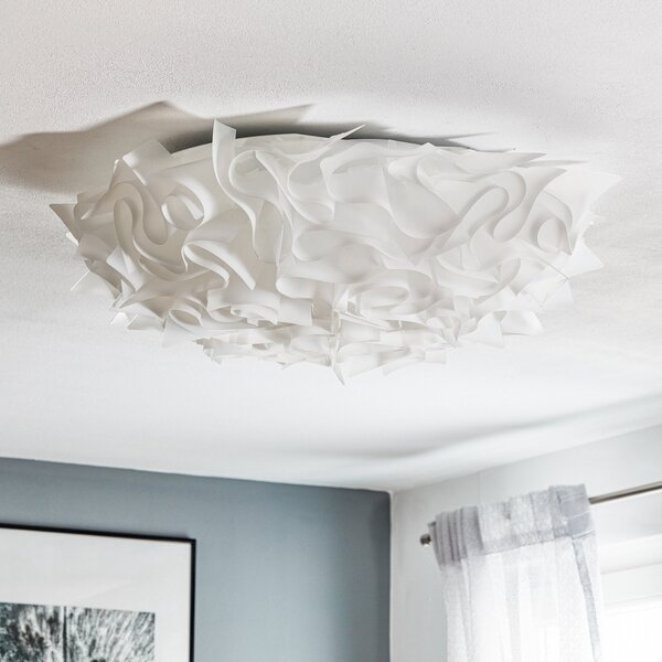 Lampa Sufitowa Slamp, VELI, ściemnialny, biały, salon, tworzywo sztuczne, design