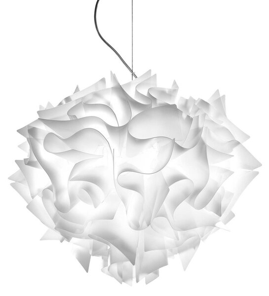 Lampa Wisząca Slamp, VELI, ściemnialny, biały, salon, tworzywo sztuczne, design