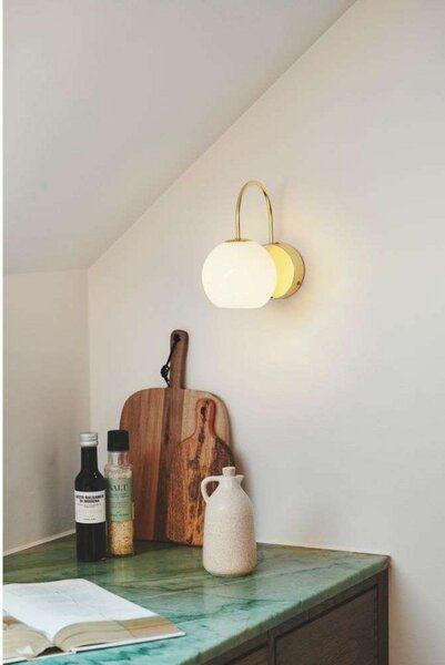 Lampa Ścienna Nordlux, złoty | mosiężny, salon, metal