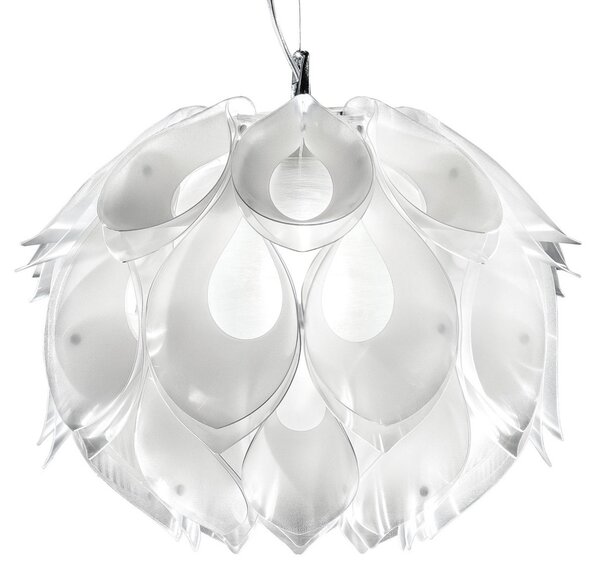 Lampa Wisząca Slamp, FLORA, ściemnialny, biały, salon, tworzywo sztuczne, design