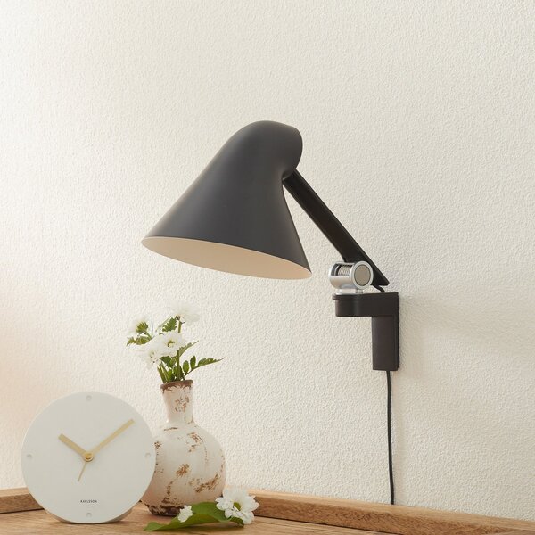 Lampa Ścienna Louis Poulsen, NJP, czarny, salon, metal, design